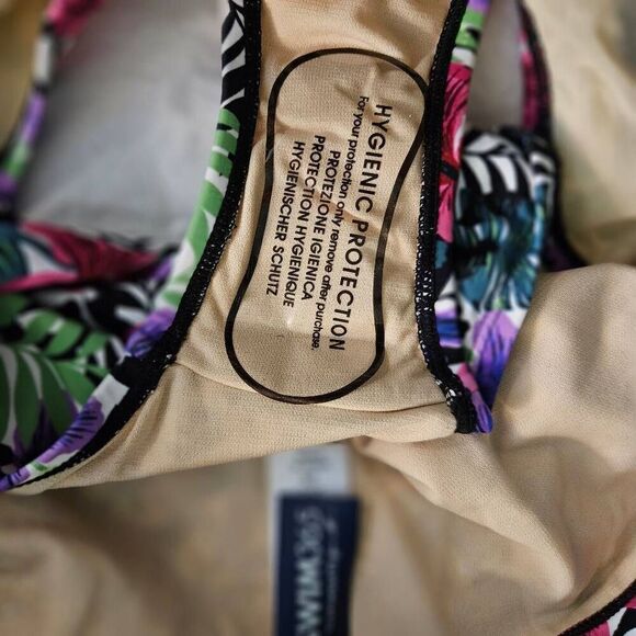 Swimsuits For All (Swim 365)womens 2 piece swimsuit, colorful floral design. S - Picture 5 of 5